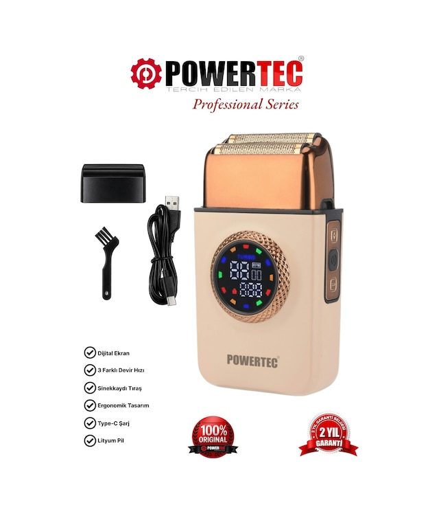 Powertec Tr-750 Günlük Sakal Tıraş Makinesi