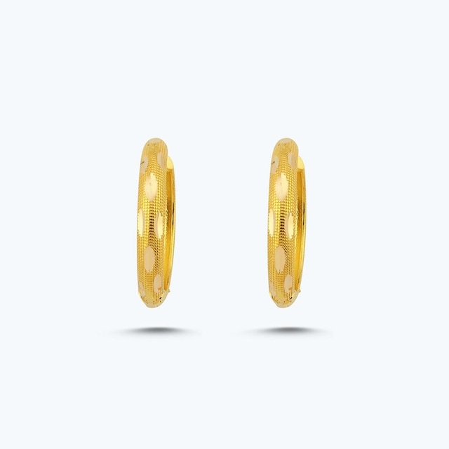 Altınbaş 22 Ayar Altın Halka Küpe Bkp0008-25649 Çok Renkli