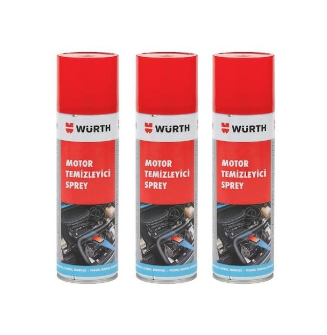 Würth Motor Temızleyıcı Sprey 3 Adet 500Ml