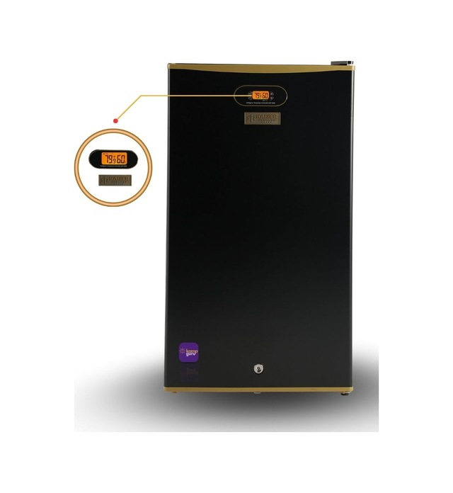 Çift Sistem Kaizer Germany 95 Litre Siyah Rose Gold Dijital Göstergeli 12/24/220 V Buzdolabı