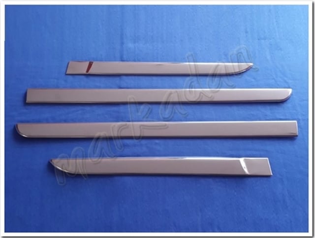 Renault Megane 2 Sedan Krom Yan Kapı Çıtası 2004-2010 4 Parça Pas
