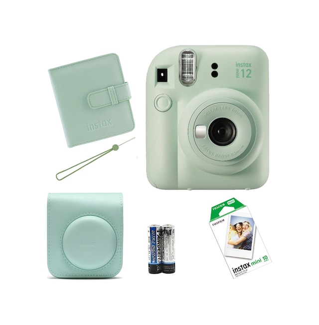 Fujifilm Instax Mini 12 Fotoğraf Makinesi + Askı + Pil + Çanta + 10'lu Film + Albüm