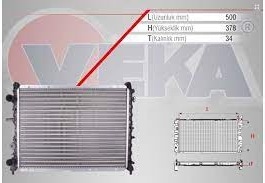 7641779 7655948 Su Radyatörü Fiat Tempra Tipo