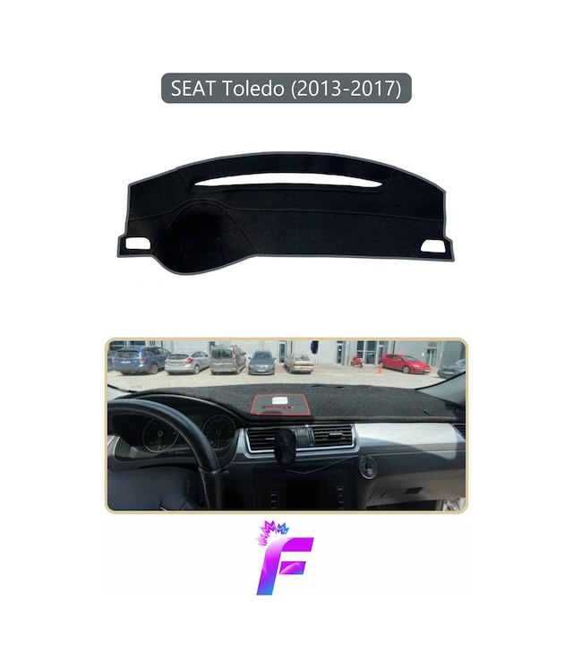 Seat Toledo 2013-2017 Uyumlu Torpido Örtüsü Yansıma Önleyici Tam Koruma Hızlı Montaj K32 Torpido Halısı