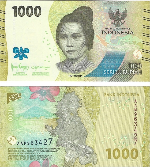 Endonezya 1000 Rupiah Yabancı Kağıt Para Çil Unc Koleksiyon Para