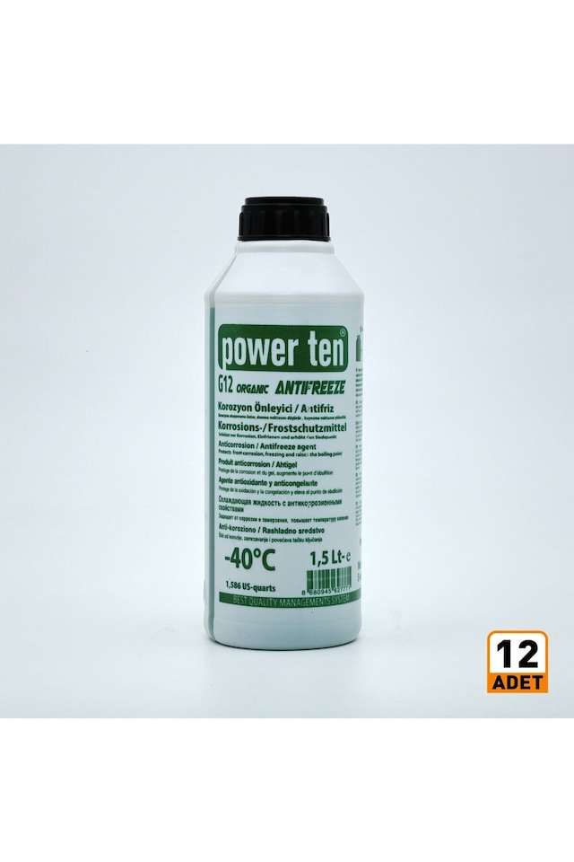 Yeşil Antifriz Organik -40 C 1.5 Litre 12 Adet