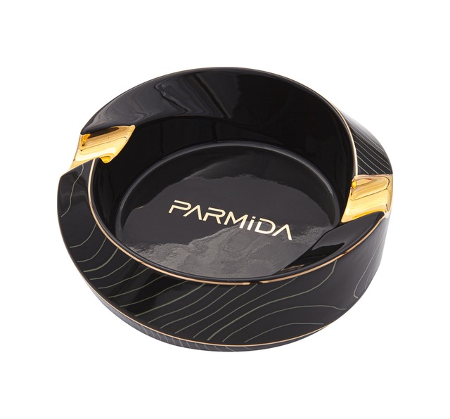 Parmida Siyah İkili Porselen Puro Küllüğü - Tr7353