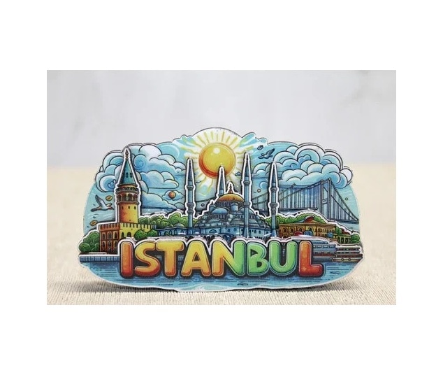 Lb Ahşap İstanbul Temalı Magnet