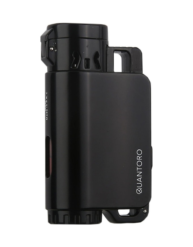 Quantoro 3 Torch Pürmüz Siyah Metal Puro Çakmağı - Trz1026