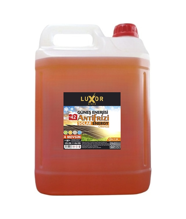 Luxor Kimya 5 lt. -42 Turuncu Güneş Enerjisi Antifrizi 4 Mevsim (Yeni Üretim)