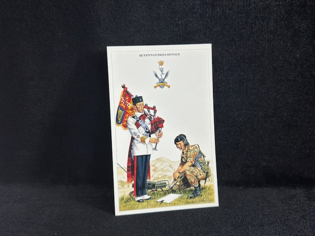 1995 İngiltere Kartpostal Britanya Ordusu Postcard The British Army Series No.59 Queen's Gurkha Signals By Geoff White Teşhir Ürün
