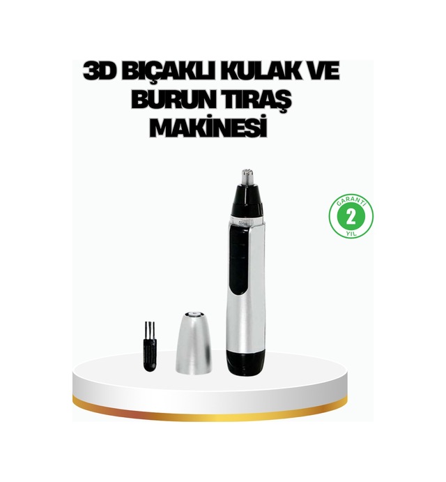 Diğer 3d Bıçaklı Burun Ve Kulak Tıraş Makinesi Pil İle Çalışan Taşınabilir Model