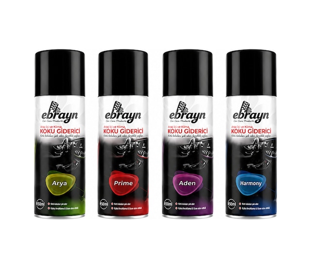 Ebrayn 4'lü Araç İçi Ve Klima Koku Giderici Bombası Seti 150 Ml X 4