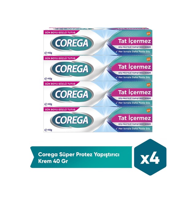 Süper Protez Yapıştırıcı Krem 40 Gr X4 Adet