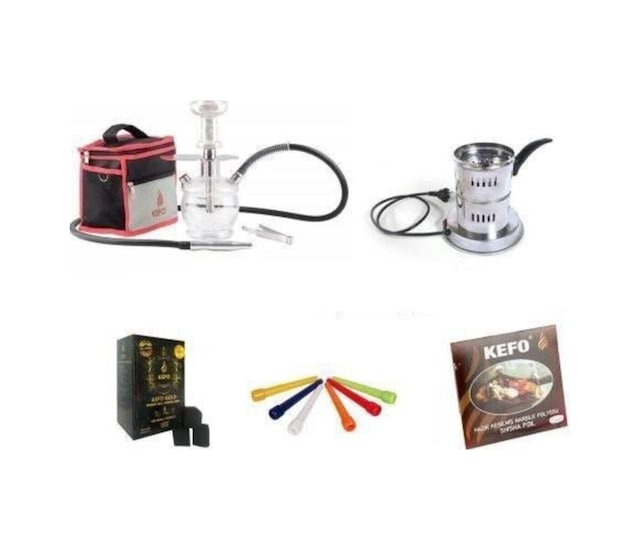 Kefo Trip Nargile +köz Yakma Ocak + Kefo Gold 1 Kg Kömür + Sipsi Ve Folyo