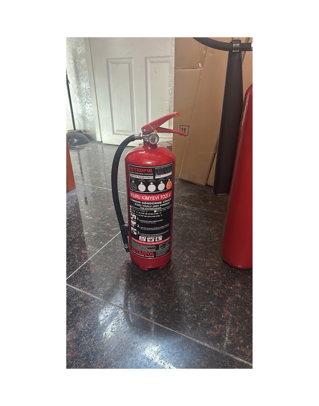 Yangın Söndürme Tüpü 6 Kg Kuru Kimyevi Tozlu Yangın Söndürücü - 750292829