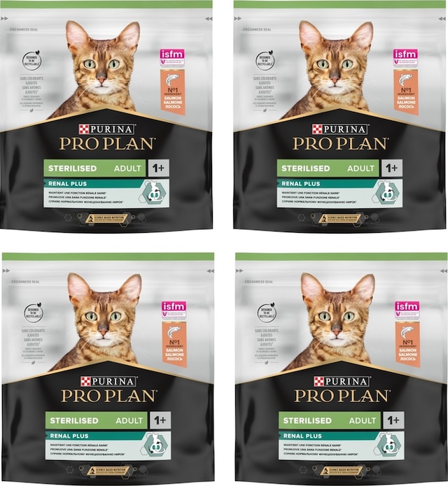 Purina Pro Plan Renal Plus Sterilesed Somonlu Kısırlaştırılmış Kedi Kuru Maması 4 x 400 G