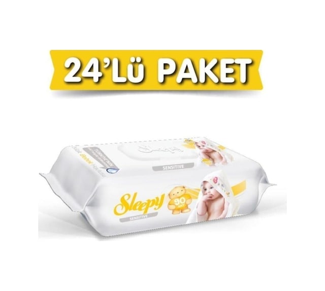 Sleepy Sensitive Islak Havlu 24x90 Lı 24 Paket 2160 Yaprak