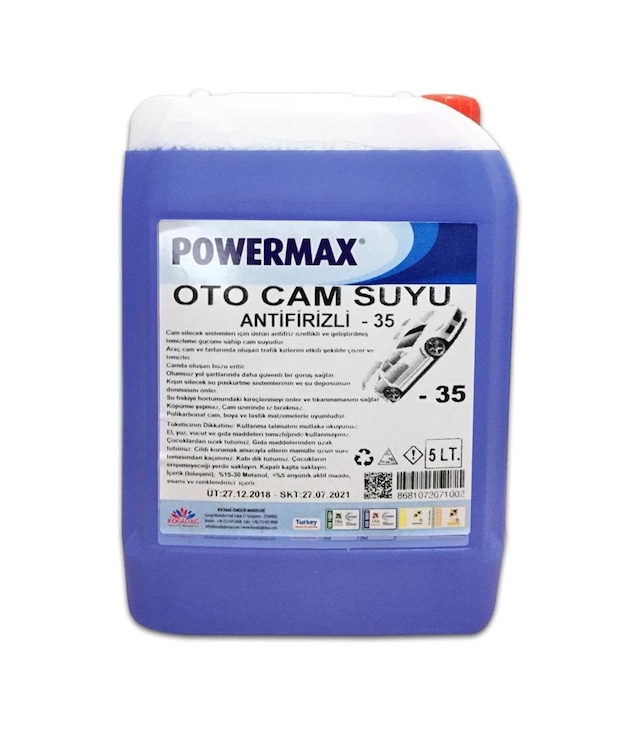 Powermax Antifirizli Oto Cam Suyu -35 Derece