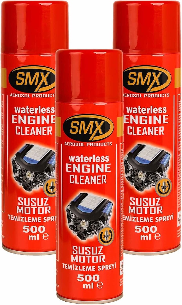 Smx Susuz Motor Temizlik Spreyi 3 Lü Set - M.fiber Bez N11.382