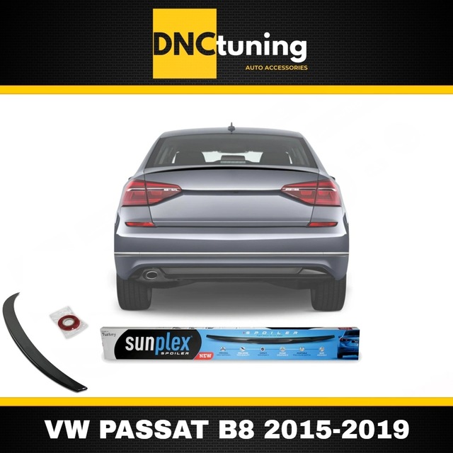 Sunplex Volkswagen Passat B8 Bagaj Üstü Spoiler Piano Black