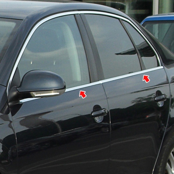 S-Dizayn Volkswagen Bora Krom Cam Çıtası 1998-2004 4Prç