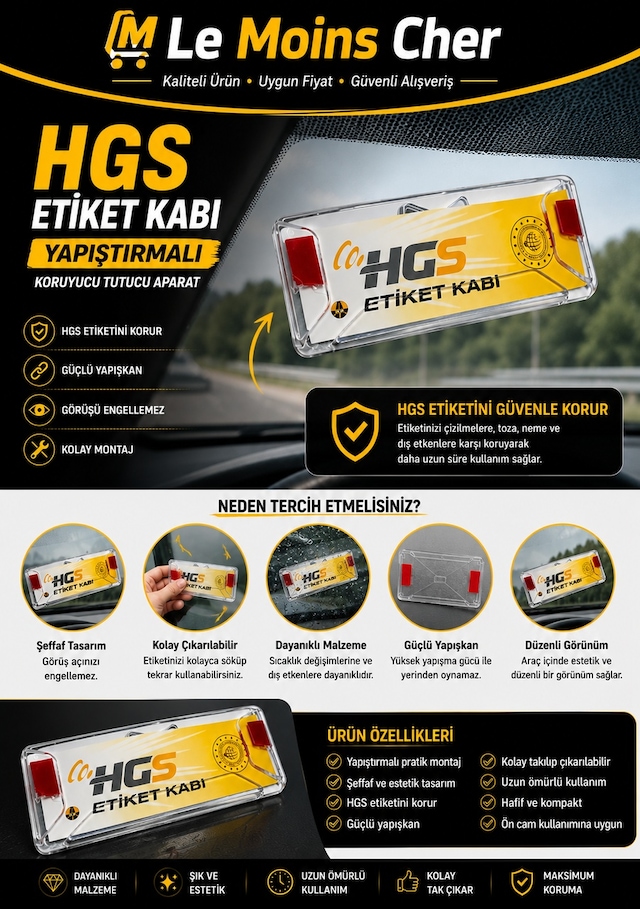 Volvo S60 Momentum Hgs Etiket Kabı Yapıştırmalı Hgs Kılıfı Koruyucu Tutucu Aparat