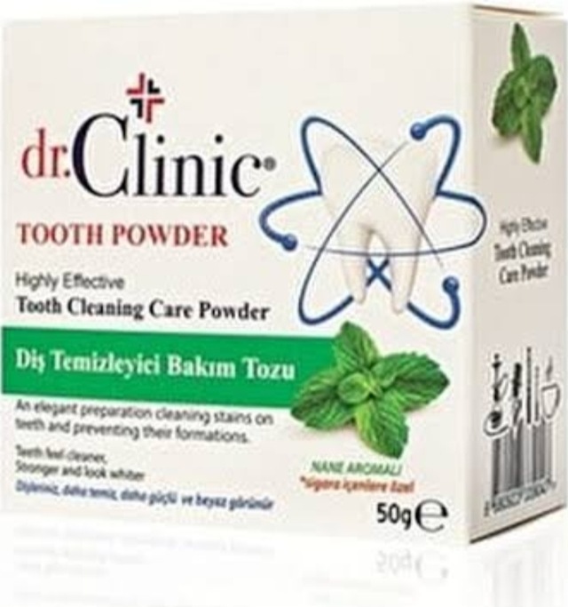 Dr.Clinic Nane Aromali Diş Temizleyici Bakım Tozu 50 G
