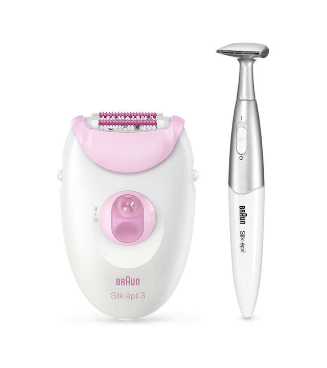 Braun Silk Epil 3 3321 Epilatör Pembe + FG 1100 Bikini Styler