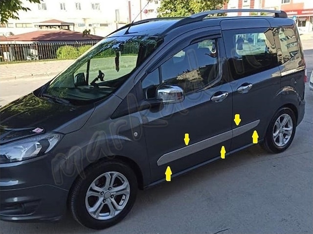 Ford Tourneo Courier Krom Yan Kapı Çıtası 2014 Sonrası 4 Parça Pa
