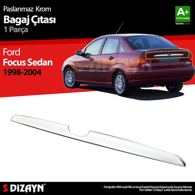 S-Dizayn Ford Focus 1 Sd Krom Bagaj Çıtası 1998-2005 N11.2823