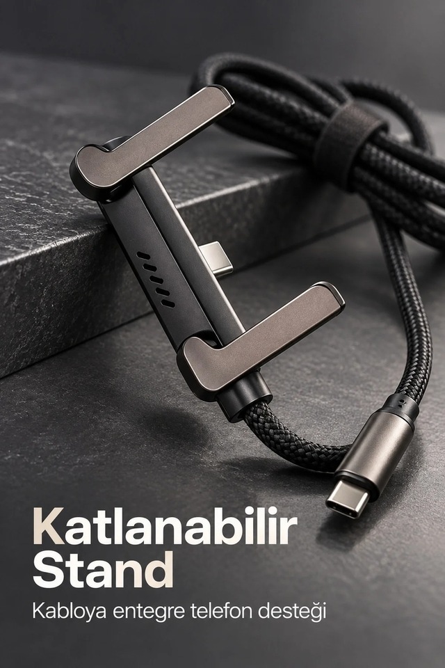 Ers Type C Şarj Kablosu Çinko Alaşım Gövdeli