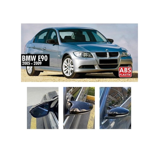 Bmw 3 Serisi E90 Makyajsız Yarasa Ayna Kapağı - 2005-2009