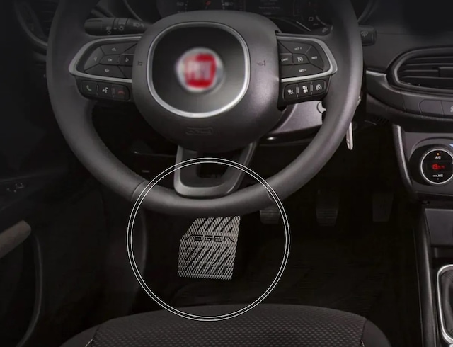 Fiat Egea / Tipo Özel Desenli Krom Ayak Dinlendirme Pedalı Ayak D