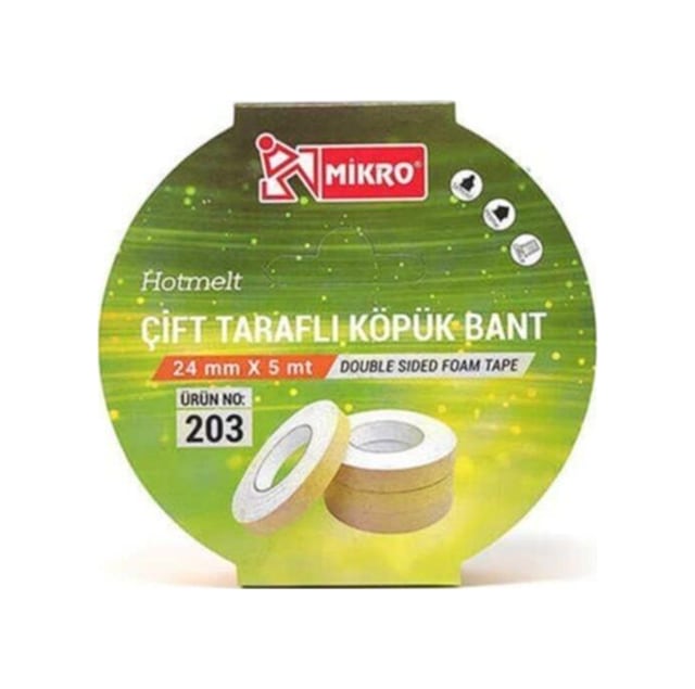 Mikro Çift Taraflı Köpük Bant 24 5 Bnt 203 1 Adet