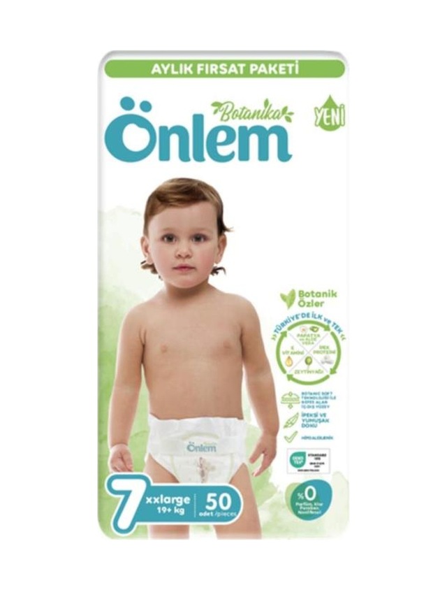 Önlem Botanika 7 Numara Xx Large 50'li Bebek Bezi 2XL