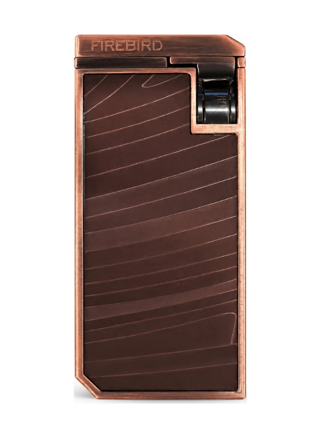 Firebird Çift Torch Pürmüz Bronz Desenli Puro Çakmağı Trm1017