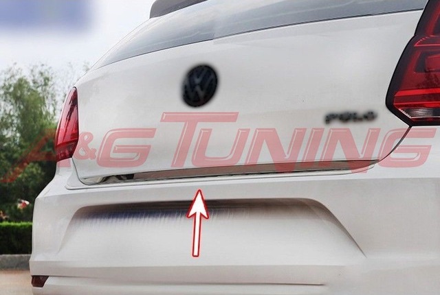 Volkswagen Polo 6R Krom Bagaj Alt Çıta Formlu 2009 2017 Paslanmaz