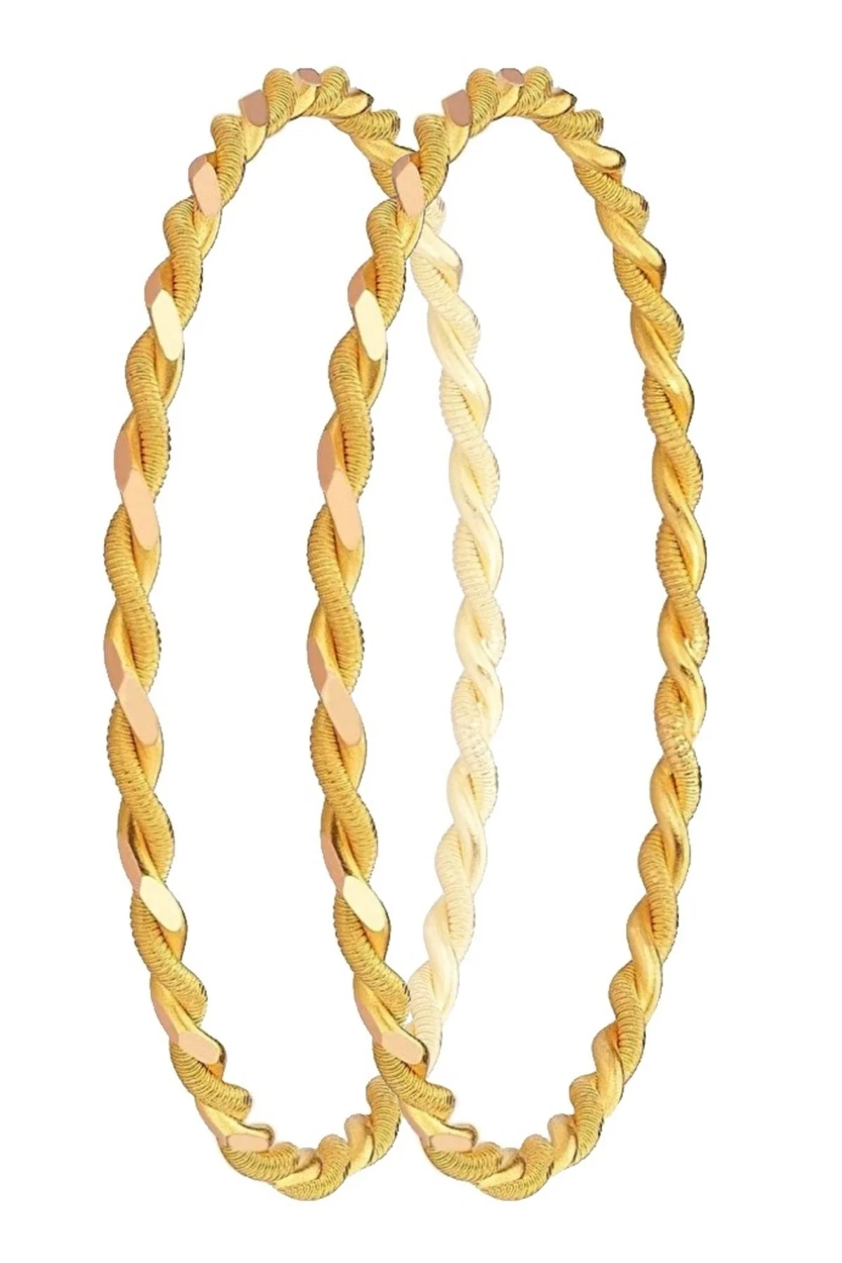 Tuğrul Kuyumculuk 30 Gram (2*15 Gr) 22 Ayar İşçiliksiz Paftalı Burma Bilezik