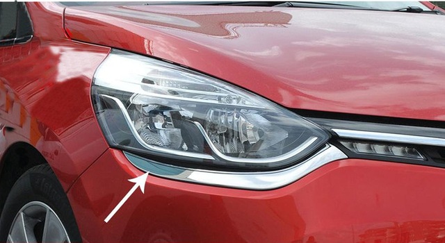 Att -Renault Clıo 4 - Ön Far Kaşı Krom - 2 Parça