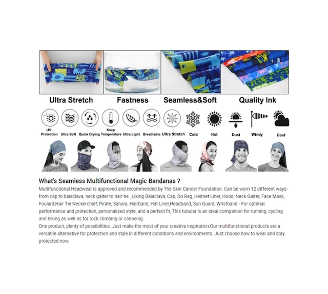 Motor Desenli Boyunluk Dikişsiz Tüp Maske Buff Baf Saç Bandı Uv+50 Yansıtıcı 4 Mevsim Yarı Termal Üründür - 916399368