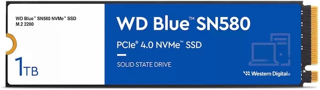 Western Digital Blue SN580 1TB NVMe M.2 2280 Okuma 4150 MB/s Yazma 4150 MB/s