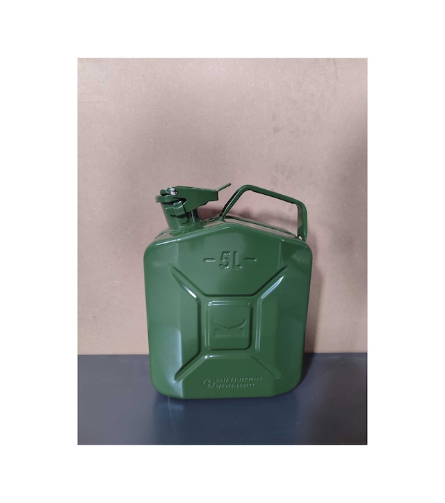 Klc Benzin Bidonu Metal 5 Litre Akaryakıt Mazot Taşıma Doldurma Depolama Bidonu Dayanıklı Bidon