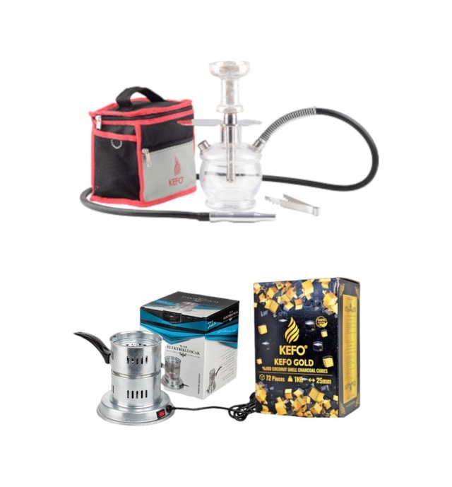 Kefo Trip Nargile Takımı+ 1 Kg+galvaniz Elektrikli Nargile Ocağı
