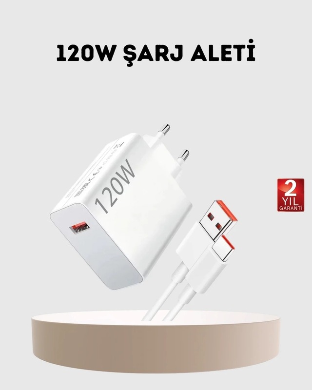 Ers 120w Usb-c Şarj Adaptörü Süper Hızlı Şarj Güç Kaynağı Seti