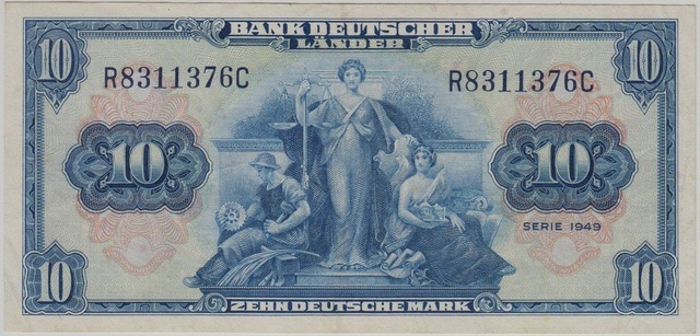 Almanya 10 Mark 1949 Ççt.