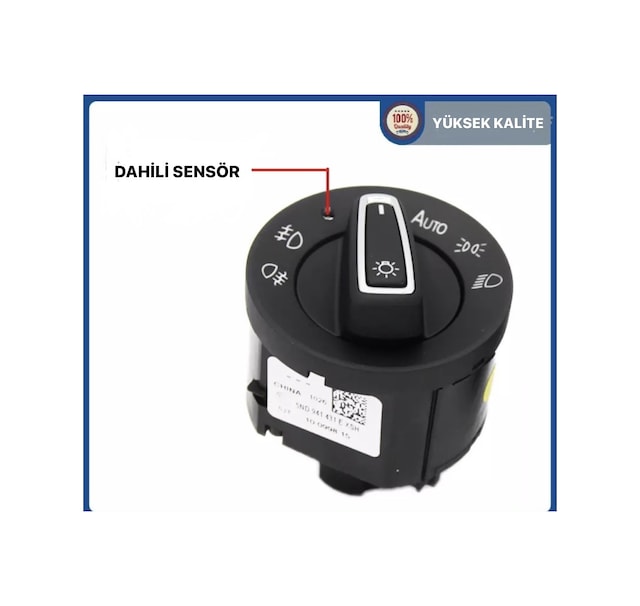 Caddy 2003-2015 Otomatik Sensörlü Far Anahtarı Tak Çalıştır 2005-2013