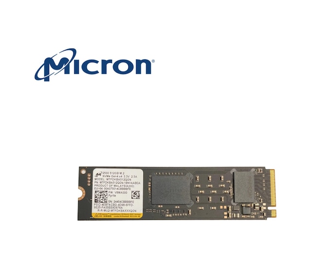 Micron Mıcron 2500 Seri, , 6600/3650, 512GB NVMe M.2 2280 PCIe 4.0