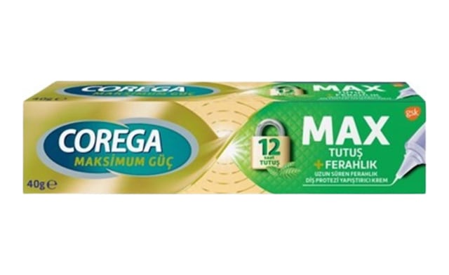 Corega Max Tutuş + Ferahlık Diş Protezi Yapıştırıcı Krem 40 G 6'li Avantaj Paketi Mıchu