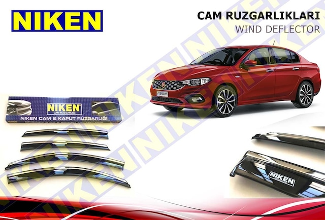 Fiat Egea Kromlu Cam Rüzgarlığı Niken 2016-2017-2018-2019-2020